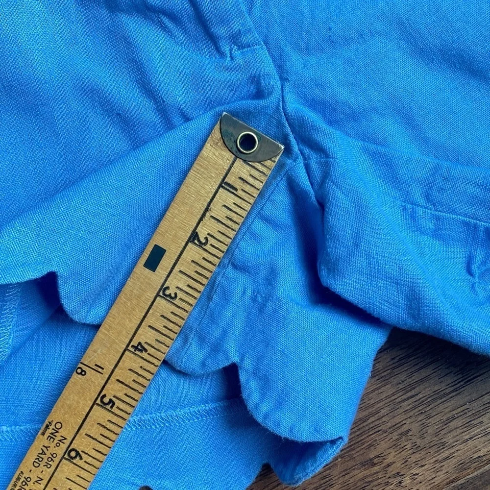 J. Crew Azure Scallop Shorts